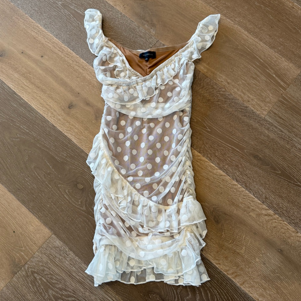 MAJORELLE Bandit Mini Dress in Cream - Picture 4 of 10